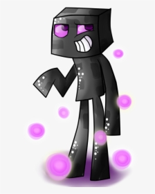 Enderman Drawing Minecraft Character Vector Black And - Minecraft Png Enderman, Transparent Png, Transparent PNG
