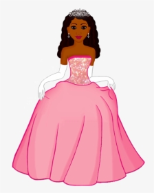 Baby Girl Images Clip Art - African American Princess Clipart, HD Png Download, Transparent PNG