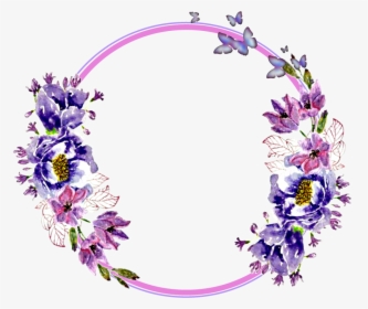 Transparent Lavender Wreath Clipart - Flower Circle Png, Png Download, Transparent PNG