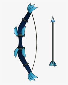 Transparent Bow And Arrow Png - 2d Bow And Arrow, Png Download, Transparent PNG