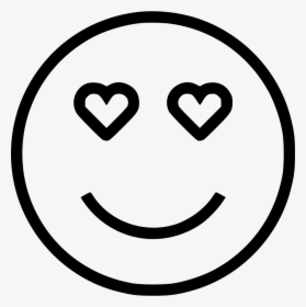 Emoticons Love Black And White Png, Transparent Png, Transparent PNG