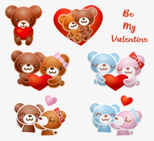 Valentine Bears, Love, Valentine S Day, Bear, Teddy - Lindas De San Valentin, HD Png Download, Transparent PNG