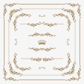 Picture Frame Vector Ornament Gold Png Free Photo Clipart - Christmas Frames Vector Gold, Transparent Png, Transparent PNG