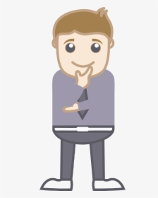 Man Thinking Clipart - Man With Heart Clipart, HD Png Download, Transparent PNG