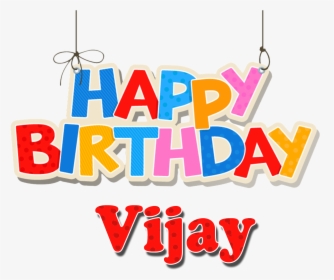 Vijay Happy Birthday Name Png - Birthday, Transparent Png, Transparent PNG