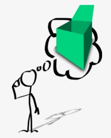 Man Thinking Box Empty - Thought Clip Art, HD Png Download, Transparent PNG