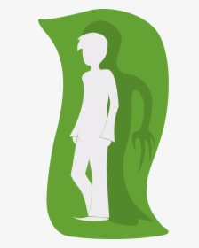 Transparent Person Thinking Clipart - Shadow Clipart Evil, HD Png Download, Transparent PNG