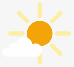 Cute Cartoon Sun Cloud - Погоды, HD Png Download, Transparent PNG
