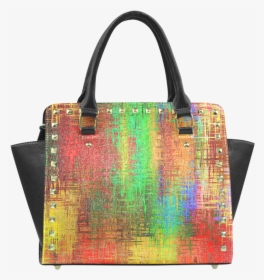 Color Blast Rivet Shoulder Handbag - Handbag, HD Png Download, Transparent PNG