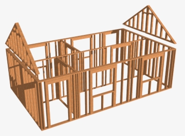 Drawing Express Timber 3d Example - Timber Lintel Wooden Frame, HD Png Download, Transparent PNG