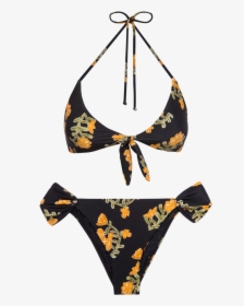 Vix By Paula Hermanny Flower Retro Loop Swimsuit Bikini, HD Png Download, Transparent PNG