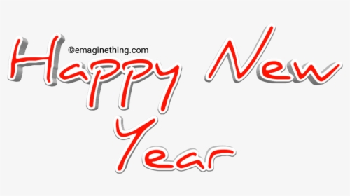 Happy New Year Text Png 2019-whatsapp Sticker,download - Calligraphy, Transparent Png, Transparent PNG