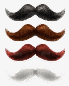 Hair Men Png - Brown Mustache Beard Clipart, Transparent Png, Transparent PNG