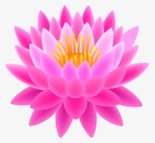 Pink Lotus Transparent Png Clip Art Image - Transparent Background Lotus Png, Png Download, Transparent PNG