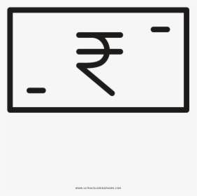 Rupee Coloring Page - Parallel, HD Png Download, Transparent PNG