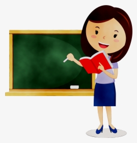 Teacher Vector Graphics Education Clip Art Cartoon - Teacher Clipart Transparent Background, HD Png Download, Transparent PNG