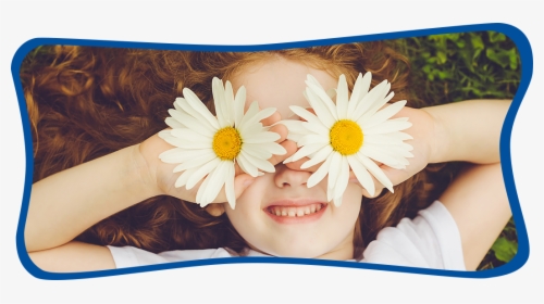 Girl With Flowers In Eyes - Felicidade Ao Sol, HD Png Download, Transparent PNG