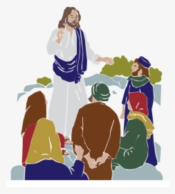 Jesus Teaching Followers - Jesus Teaching Clip Art, HD Png Download, Transparent PNG