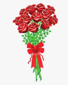 Bouquet Cliparts - Bouquet Of Roses Clipart, HD Png Download, Transparent PNG