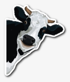 Cow Sticker Png, Transparent Png, Transparent PNG
