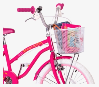 Og Bicycle For Kids Front Basket Holding Books02 - Our Generation 20 Inch Bike, HD Png Download, Transparent PNG
