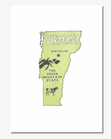 Vermont State Print - Atlas, HD Png Download, Transparent PNG