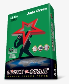 Lucky Star A4 Paper 80gsm Green Colour, HD Png Download, Transparent PNG