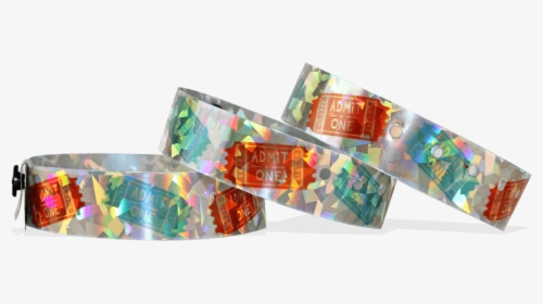 Custom Full Colour Holographic Wristbands 19 Mm Confetti - Wrapping Paper, HD Png Download, Transparent PNG