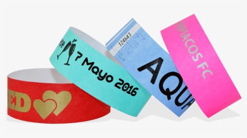 One Colour Print Tyvek Wristbands 25 Mm    Title One - Pulseras De Hoteles, HD Png Download, Transparent PNG