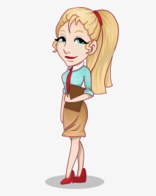 Caricature Of A Student Girl, HD Png Download, Transparent PNG