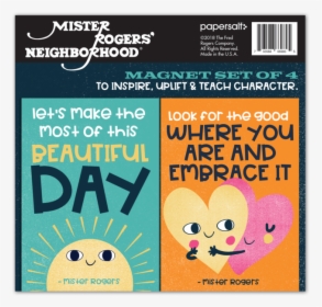 Mister Rogers Quotes Whimsical Version, Set Of 4   - Mr Rogers Neighborhood, HD Png Download, Transparent PNG