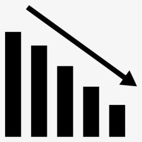 Bars Graph Down - Graph Going Down Png, Transparent Png, Transparent PNG
