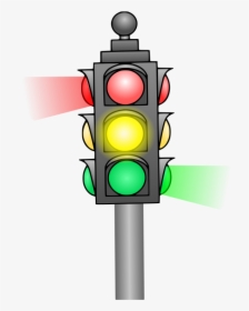 Pole Vector Road Light - Clip Art Traffic Signal, HD Png Download, Transparent PNG