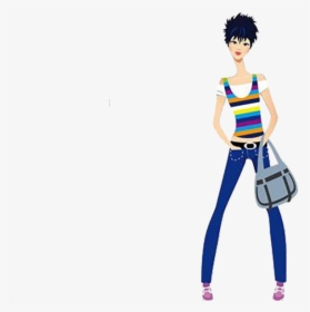 Shopping Bag Girl Fashion - Vector Graphics, HD Png Download, Transparent PNG