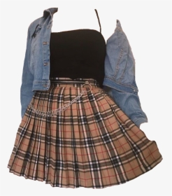 falda #ropa #90s #fashion #girl #outfit #nice - Transparent Background Transparent Png Download , Transparent Png Image - PNGitem
