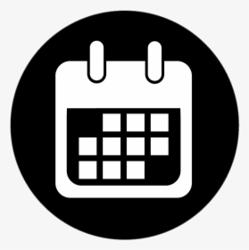 Calendar Emblem - Events Icon Png White, Transparent Png, Transparent PNG