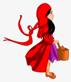 Red Hat Girl 555px - Little Red Riding Hood Gif Png, Transparent Png, Transparent PNG