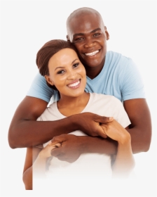 Happy Black Couple With White Background, HD Png Download, Transparent PNG