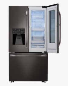 French Door Refrigerator Lsfxc2496d 36in Wi Fi Instaview - Refrigerator, HD Png Download, Transparent PNG