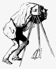 Shooting Drawing Photographer - Vintage Photographer Clipart, HD Png Download, Transparent PNG