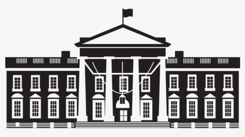 White House, House, Building, Monochrome Photography - White House Vector Png, Transparent Png, Transparent PNG