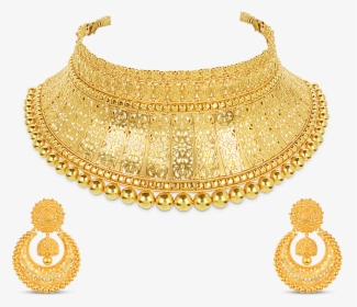 Choker Necklace Full Gold, HD Png Download, Transparent PNG