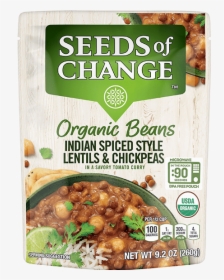 Indian Spiced Style Lentils & Chickpeas - Seeds Of Change Beans, HD Png Download, Transparent PNG