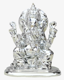Shri Ganesh Ji With Stand,silver Plated,online Gifts, HD Png Download, Transparent PNG