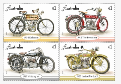 2018 Australian Stamps Vintage Motorcycles, HD Png Download, Transparent PNG
