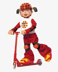 Lazytown Trixie On Scooter - Trixie From Lazy Town, HD Png Download, Transparent PNG