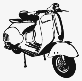 Moped - Vespa Png, Transparent Png, Transparent PNG