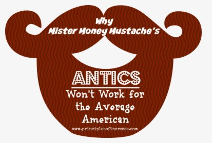 Moustache Clipart Big Mustache - Mr Money Moustache Logo, HD Png Download, Transparent PNG