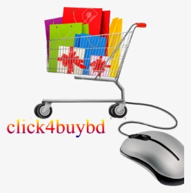 Transparent Knock On Door Clipart - Shopping Bag In Cart, HD Png Download, Transparent PNG