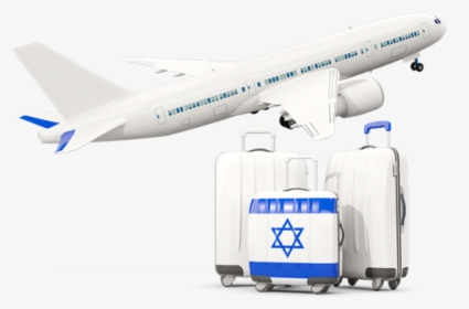 Luggage With Airplane - Uzbekistan Airplane Png, Transparent Png, Transparent PNG